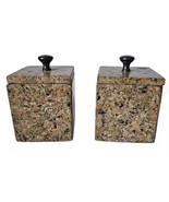 Decorative Granite Canisters Cube Storage Jewelry Box Containers Heavy L... - €25,93 EUR