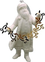 2011 Hallmark Getting Into The Spirit Porcelain Santa w/ Metal Garland NEW - £10.38 GBP