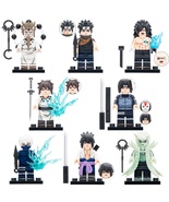 8pcs Naruto Shippuden Indra Madara Shisui Obito Kakashi Minifigures Mini... - €17,11 EUR