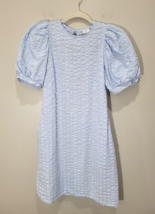 Old Navy XS Blue Puff Sleeve Blue Mini Dress All Day Seersucker - $15.15