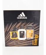 Adidas Deep Energy Eau De Toilette 1.7 oz Cologne Shower Gel Deodorant G... - $2,248.70 MXN