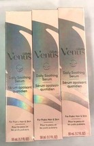 3x Gillette Venus for Pubic Hair and Skin, Daily Soothing Serum 1.7 oz/Each  - £19.39 GBP