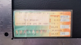TED NUGENT / DEF LAPPARD- VINTAGE LAMINATED JULY 14, 1980 CONCERT TICKET... - £14.86 GBP