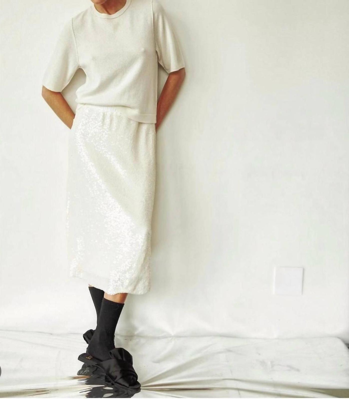 Brazeau Tricot Shimmer Sequin Skirt Size 1 - $141.57