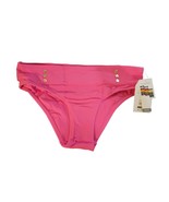 NWT Time and Tru Small 4-6 Mid Rise button front pink bikini bottoms - £7.81 GBP