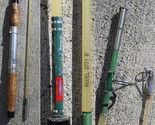 vintage fishing rod pole 1950s HEDDON &quot;STARCAST&quot; 3771 6&#39; TRANSPARENT FIB... - $89.99