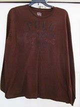 Polo Ralph Lauren Rl 67 Knit T Shirt Tee Mcmlxvii New York L/S Brown Men&#39;s S - £23.13 GBP
