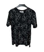 MASAI Copenhagen Basia Geo Print Top Black Size Medium New with tags - $37.89 CAD