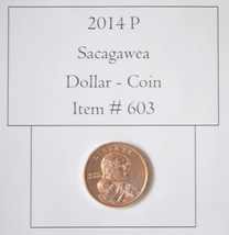 2014 P Sacagawea Dollar Coin, # 603, dollar coins, vintage coins, rare c... - $13.25