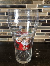 Coca-Cola 1997 Happy Holiday Vintage Glass Christmas Santa Pint Glass - $8.41