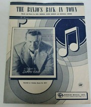 The Banjo&#39;s Back in Town Shuman Brown Sammy Kaye Piano Vocals 1955 World... - £9.40 GBP
