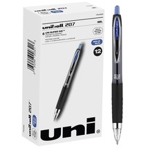 Uniball Signo 207 Gel Pen 12 Pack, 1.0mm Bold Blue Pens, Gel Ink Pens | ... - £14.83 GBP