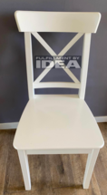 Brand New IKEA INGOLF White Solid Wood Dining Chair 701.032.50 - £88.34 GBP