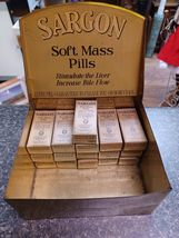 Antique Sargon Soft Mass Pills Medicine Bottle Counter Display Advertisi... - $692.99