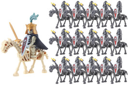 Medieval Kingdom Castle Skeleton Knights Army Custom 16 Minifigures Toys... - £23.31 GBP
