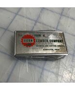 Vintage Pocket Knife Money Clip John M Horn Lumber Co. Hamilton Ohio - $16.21 CAD