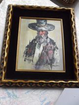 Blay Loric ORIGINAL oil painting Jewish figure, professionally framed [*] - £219.45 GBP