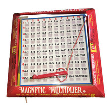 ETC Vintage “Magnetic Multiplier” Multiplication Board W/ Magic Stick - £25.51 GBP