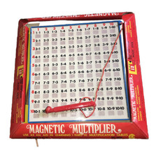 ETC Vintage “Magnetic Multiplier” Multiplication Board W/ Magic Stick - £24.81 GBP