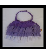 Build A Bear Workshop Purple &amp; White Ruffle Halter Top - $13.87 CAD