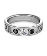 Custom Roman Numeral Class Ring, Ring for Women, High School Class Ring - £100.24 GBP