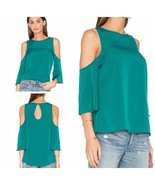 1.State Green Clover Cold Shoulder Flounce Top Size Large - $25.00