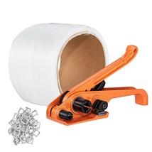 VEVOR Banding Strapping Kit with Strapping Tensioner Tool, 328 ft Length Woven S - $2,285.44 MXN