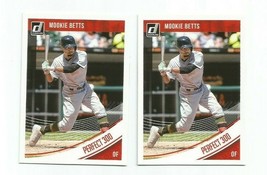 Two (2) Mookie Betts (Boston Red Sox) 2018 Panini Donruss &quot;Perfect 300&quot; Cards - £3.99 GBP