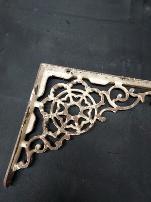 Old Cast Iron Wall Shelf Brackets Ornate Eastlake Hardware Set Pair Victorian  Item image 8
