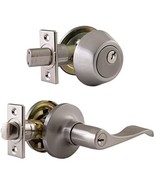 Design House 727966 Stratford 6-Way Universal Entry Door Lever and Deadbolt - $45.94