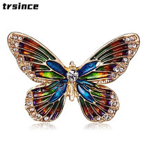 Color Pretty Butterfly Rhinestone Brooch Party Dress Alloy Pin Insect Brooches G - £3.87 GBP