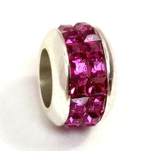 Authentic Brighton Spectrum Bead Pink, J9729B, Silver Finish, New - £14.66 GBP