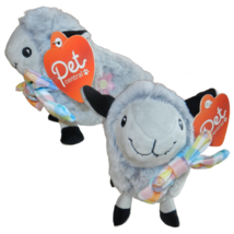 Pet Central Squeaky Happy Plush Stuffed Lamb Dog Toy Easter Soft NEW Lot of 2 - £14.98 GBP