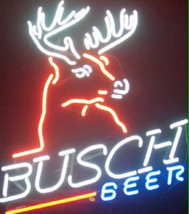 New Busch Beer Deer Bar Game Room Neon Sign 24&quot;x20&quot; Ship  - £199.83 GBP