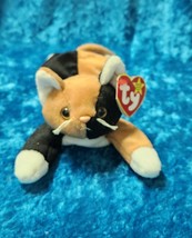 Retired Ty Beanie Baby &quot;CHIP&quot; The Calico Cat 1996 with all Tags - $75.96 MXN