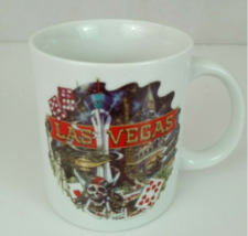 Vintage Las Vegas White With Colorful Design Souvenir Collectible Coffee... - £6.19 GBP