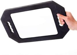 Double Handle Mirror - Large Hand Held Mirror(16.14&quot; X 9.84&quot;) Foam Barber Mirror - $15.37