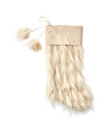 Holiday Time Faux Fur Plush Christmas Stocking, Cream 20&quot; - $398.76 MXN