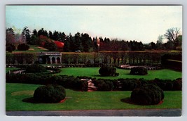 Longwood gardens wilmington deleware arches Vtg Postcard unp plastichrome - £3.82 GBP