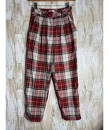 H&amp;M Plaid Grunge Style Pants Size 4 Women&#39;s Punk Stretch Tapered - $335.14 MXN