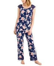 allbrand365 designer Womens Lace-Trim Pajama Top Only,1-Piece,Blue,Medium - £20.97 GBP