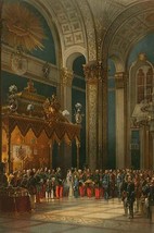 Prayer during the Coronation of Alexander II by Vasily Timm #2 - Art Print - £17.32 GBP+
