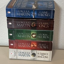 Lot of 5: Song of Fire and Ice - Game of Thrones Set Martin Mass Market ... - $291.62 MXN