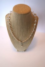 Vtg 2 Strand Princess Length Crystal Bead Necklace Unmarked - $15.00