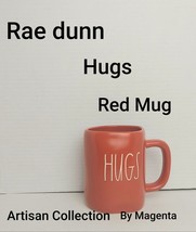 Rae Dunn Red &amp; White Hugs Big Mug - £8.77 GBP