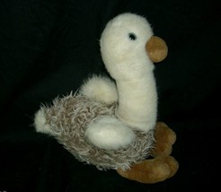 9&quot; Vintage Gund 1986 Brown &amp; Gray &amp; White Baby Duck Stuffed Animal Plush Toy - £18.71 GBP