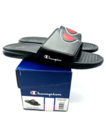 Champion Unisex Slide - Black White Red,  Men US 7 / Women US 9 / EUR 40 - £17.06 GBP