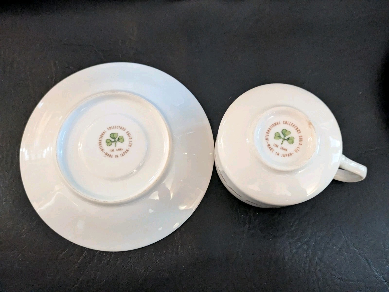 Set of 6 Shamrock Heart Horoscope Tea Reading Fortune Teller Cup Saucer Item image 9