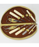 Manicure Grooming Kit w/Austria Yellow Leather Case 10pc MCM - $369.51 MXN