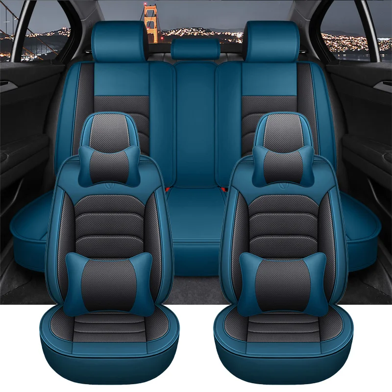 Full Set Universal Leather Car Seat Covers For Mercedes W203 W164 Nissan... - $185.49+